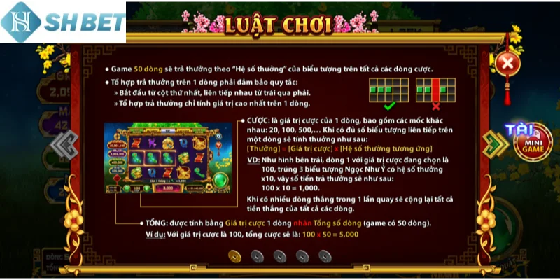 Luật chơi của game nổ hũ cung hỷ phát lộc phát tài rất dễ