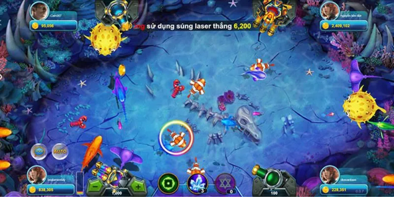 Các loại vũ khí trong game bắn cá hải tặc