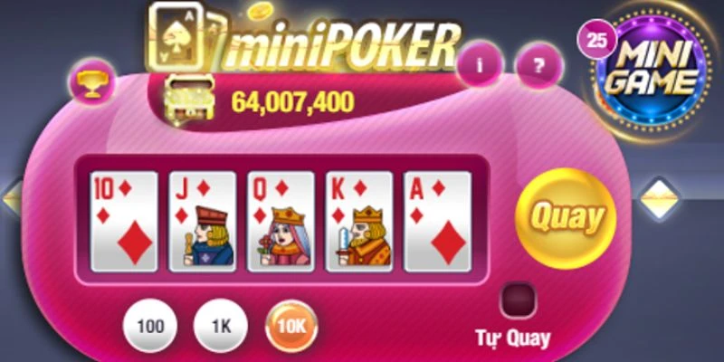 Quy tắc chơi cơ bản của mini poker