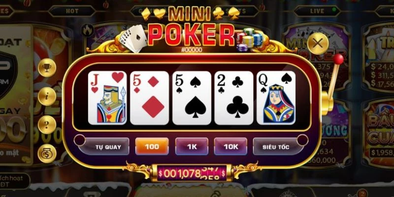 Mẹo chơi mini poker trúng bài lớn